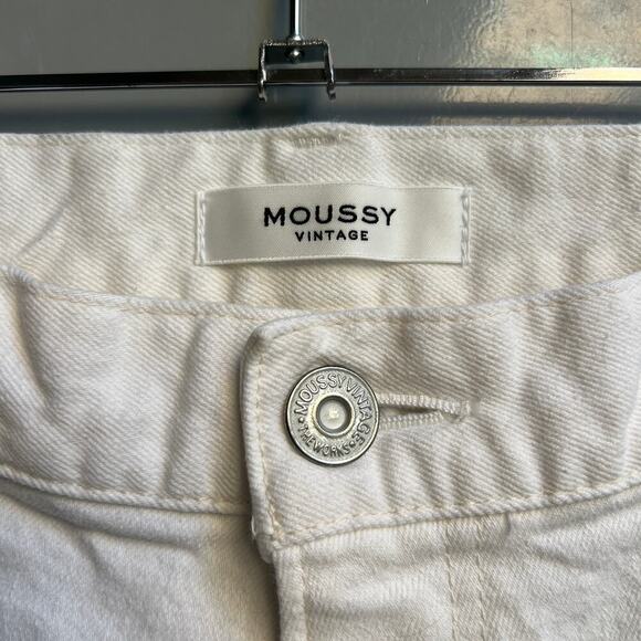 MOUSSY Vintage Mv Burnside White Denim Slim Jeans Size 30 - Picture 7 of 12
